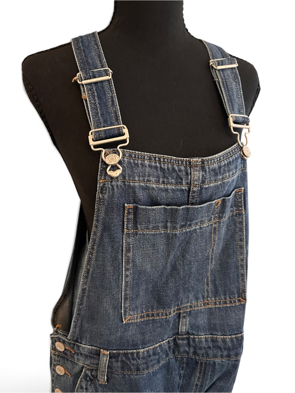 GAP Denim Overalls in Dark Blue Size S
